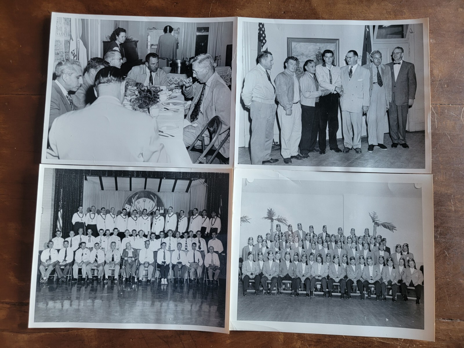 Historic street scene decorated for an early national Elks convention