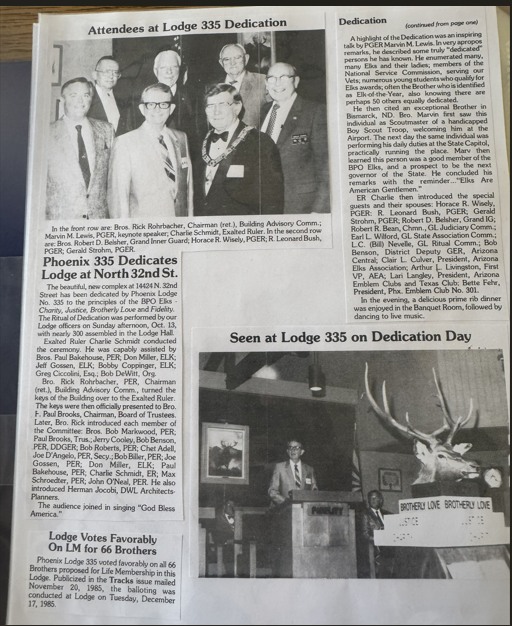 Lodge 335 Dedication Ceremony