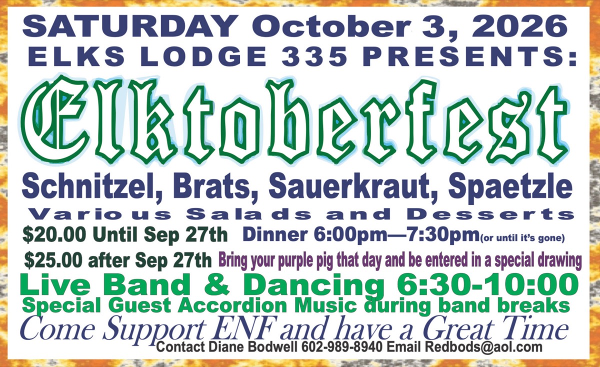 Elktoberfest October 3, 2026