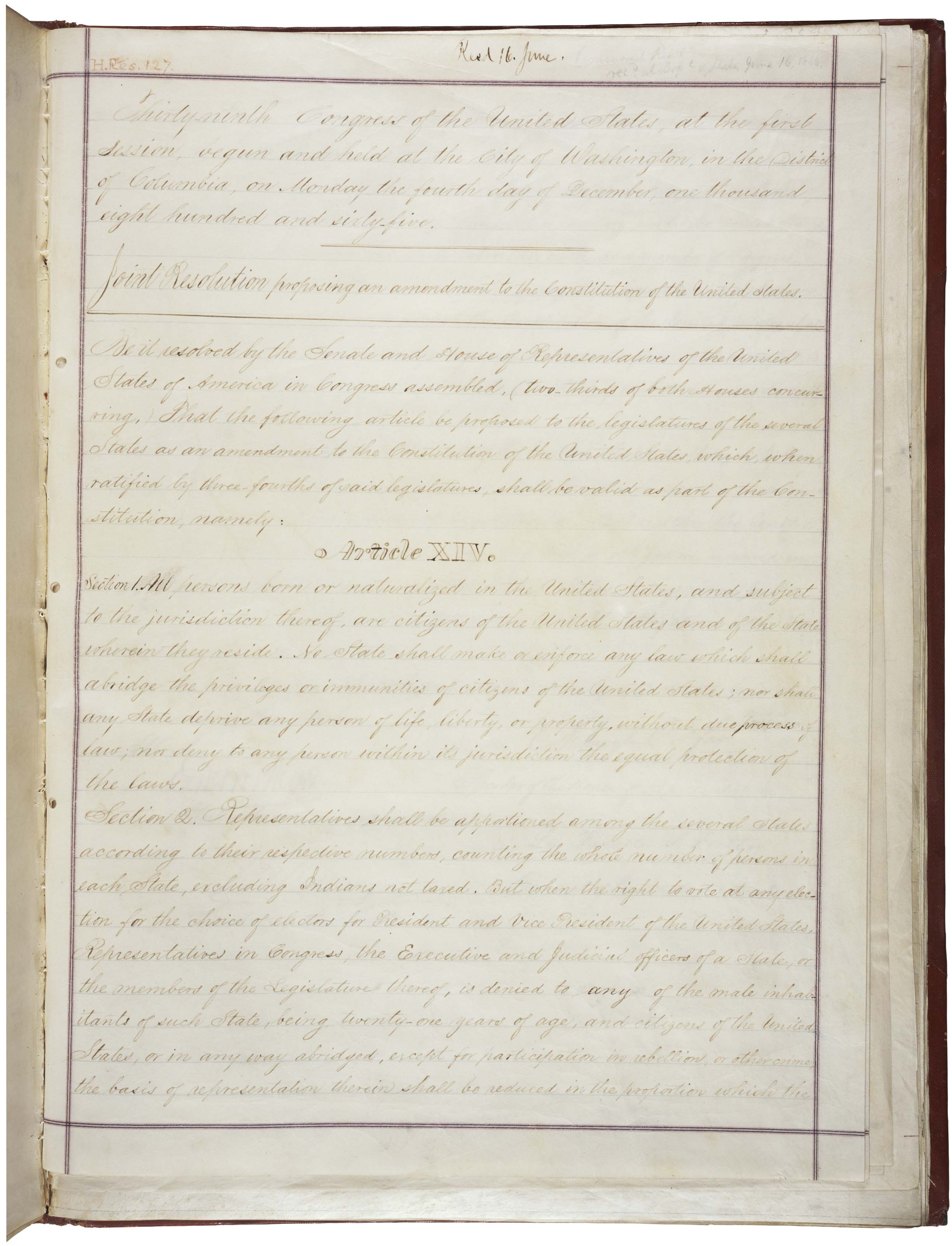 14th Amendment Page 1 of 2